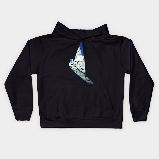 Kitesurfer Kids Hoodie by Foxxy Merch